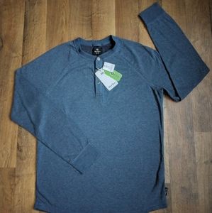 Marks WINDRIVER Men's Long Sleeve Double Layer Henely Shirt - Size medium